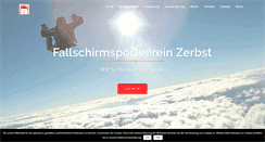 Desktop Screenshot of fallschirmsportzerbst.de